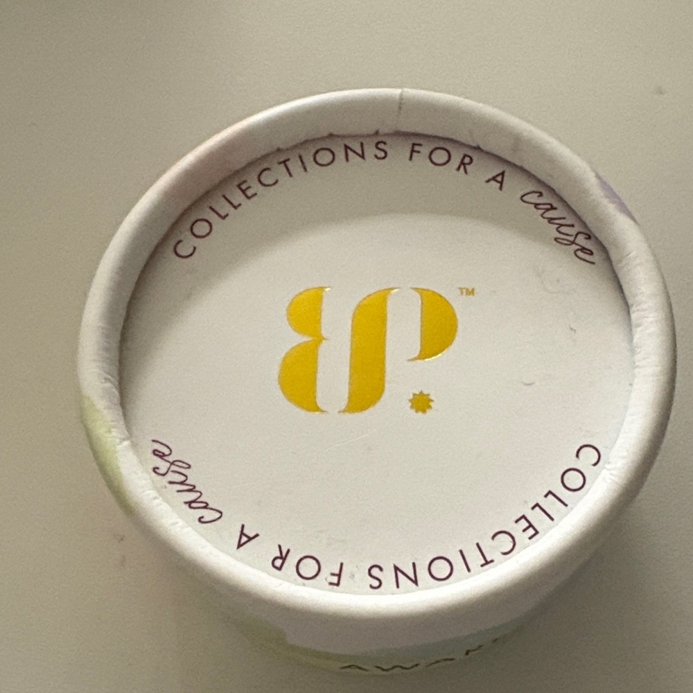 Collections for a Cause White and Gold Container